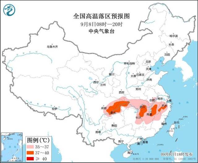 高温黄色预警：重庆西部局地可达40℃以上