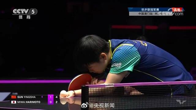 孙颖莎4比2战胜张本美和 将与王艺迪争夺女单冠军