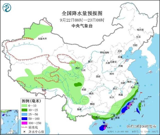 冷空气继续影响我国 华南沿海等地降雨较强