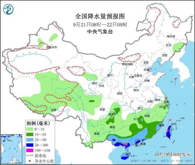 冷空气继续影响我国 华南沿海等地降雨较强