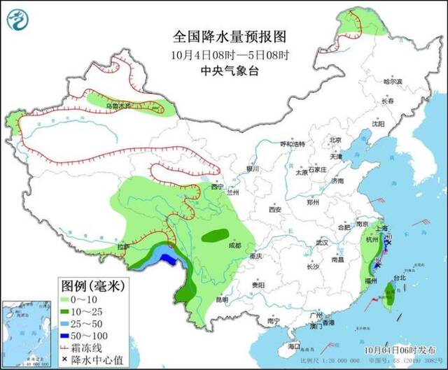 江浙沪等地将有大到暴雨 弱冷空气过程将派送至北方地区