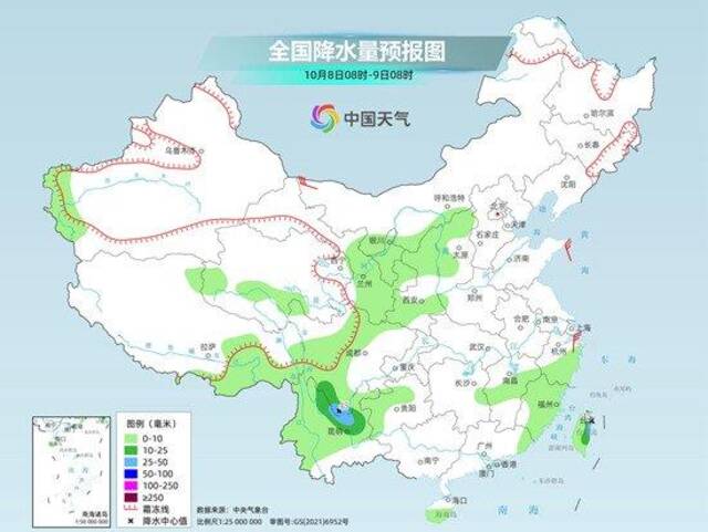 假期尾声弱冷空气继续影响中东部 西南地区持续多雨