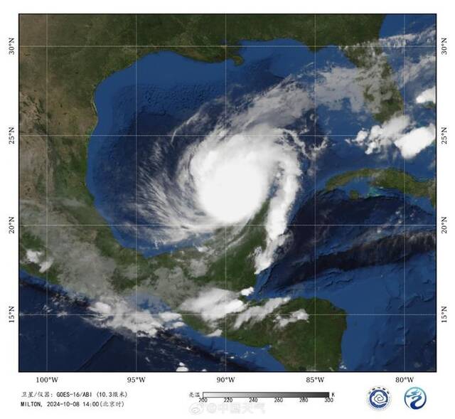 中心最大风力17级以上，飓风“米尔顿”超越“摩羯”成今年“风王”