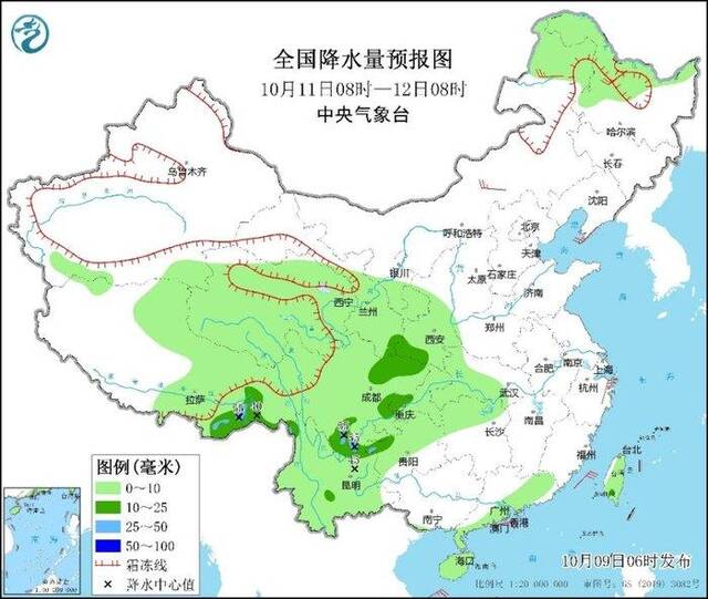 中央气象台：弱冷空气影响显现，西南地区持续阴雨