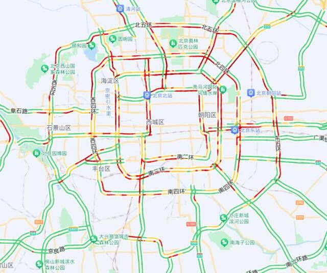 北京：10月12日上班不限行 早晚高峰交通可能达到严重拥堵