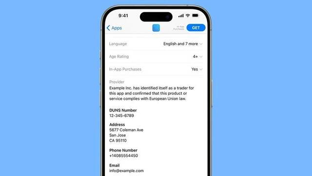 已生效：苹果欧盟 App Store 实施新规，开发者需公示联系信息