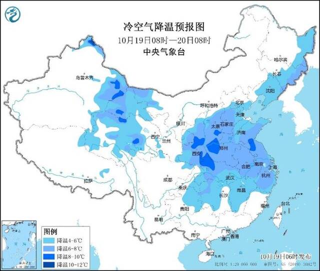 强冷空气影响持续 19日起我国将有大范围雨雪天气