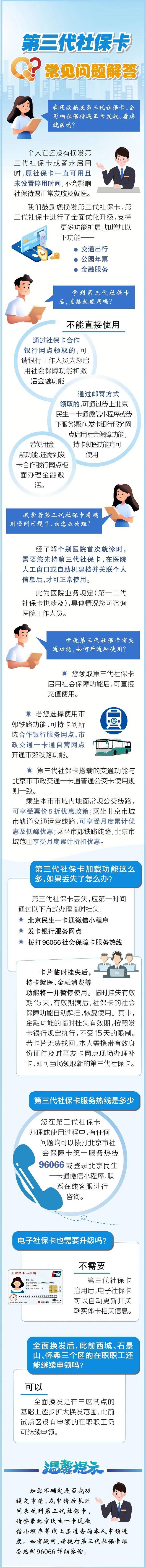 拿到卡直接能用？交通功能如何开通？北京第三代社保卡8问8答