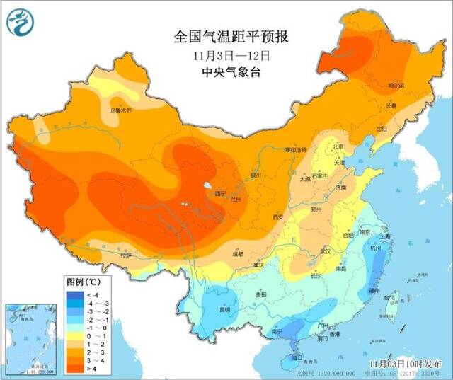 中央气象台：强冷空气影响长江中下游以北地区，西南华南新疆等地多降水