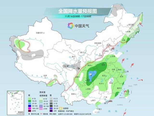 明起新一轮大范围雨雪来袭 中东部暖热持续周末起强降温将至