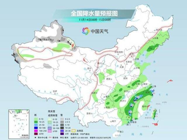 明起新一轮大范围雨雪来袭 中东部暖热持续周末起强降温将至