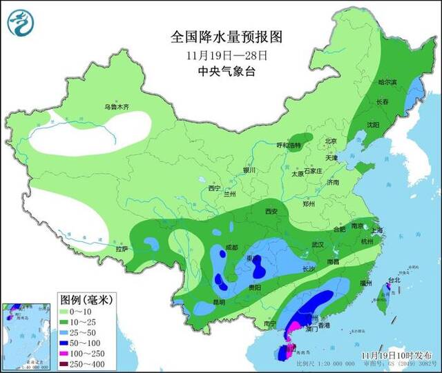 未来10天西南地区东部多阴雨  强冷空气将影响我国中东部地区